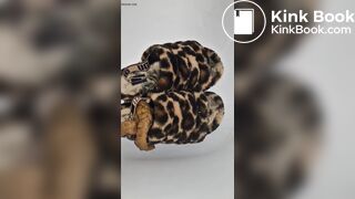 Indian girl poo on her slippers