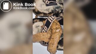 Indian girl poo on her slippers