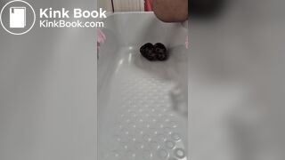 Indian girl poo on her slippers