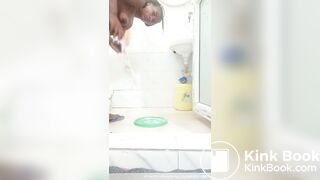 Ebony shitting - video 59