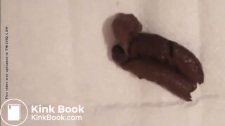 girl shits long ass turd