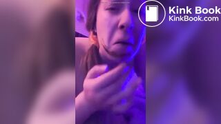 Scat whore loves her shit (low quality)