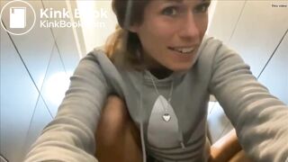 Girl shits in a jar - video 2