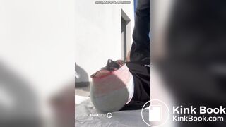 Mistress Filiz shits into slaves mouth