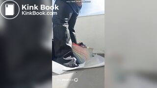 Mistress Filiz shits into slaves mouth