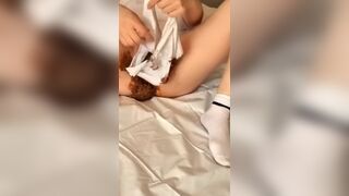 BEAUTIFUL GIRL POOPS PANTIES & MASTURBATES TO HER SHIT