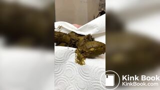 Teen scat girl in missionary shitting