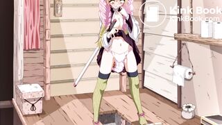 Mitsuri poops her panties over the toilet (Castlage)