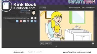 Blonde Girl Pooping In Toilet