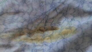 Wife's poop stained panty after work