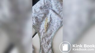 Wife's poop stained panty after work