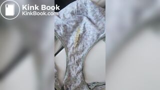 Wife's poop stained panty after work