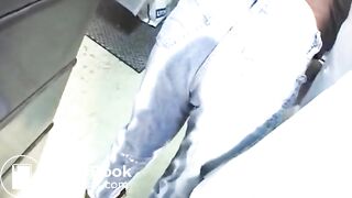 Japanese girl shats her jeans
