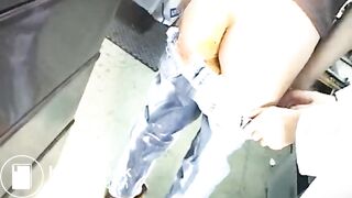 Japanese girl shats her jeans