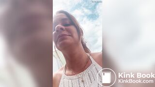 Full video of Brazilian woman with diarrhea on the str