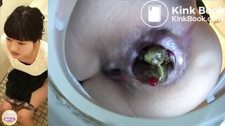 Japanese gal with big asshole drops a decent shit 2
