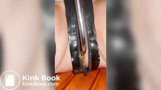 Using anal hook to loosen shit