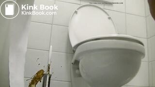 SPY amazing girl misses and spreads hot diarrhea