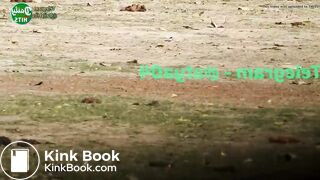 Skinny desi girl shitting outdoor