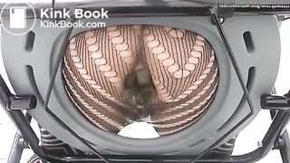 Big poop in fishnets - video 2