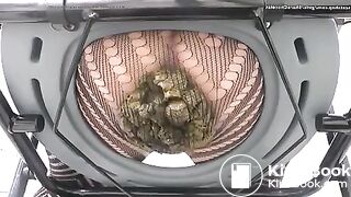 Big poop in fishnets - video 2