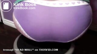 Purple panty Loaded on Stool