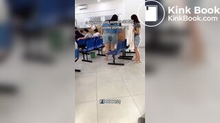 Woman shits her pants due to illness