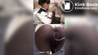 cute girl poops while giving blowjob