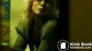 Just a girl on the toilet. Nothing else.