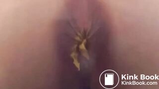Close up of a woman pooping - video 16