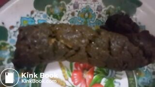 Sexy Girl Pooping on plate