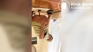 Sexy Blonde Floor Poop