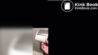 Japanese girl in pjs shitting on the toilet