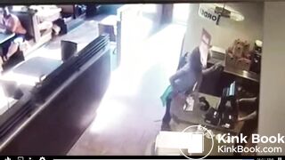 woman throws her poop at restaurant