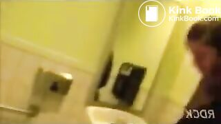 Cute girl taking a dump