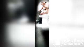 gym girl uses public toilet voyeur