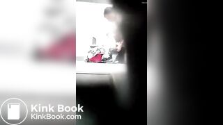 gym girl uses public toilet voyeur