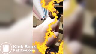 Amateur Japanese woman poop eating