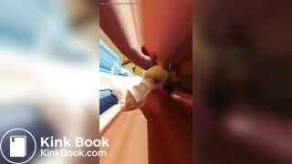 Amateur Japanese woman poop eating