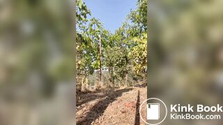 OUT IN THE GRAPES SHITTING