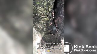 Brazilian girl shits down her leg