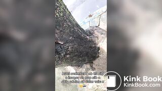 Brazilian girl shits down her leg