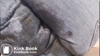 Girl diarrhea in jeans