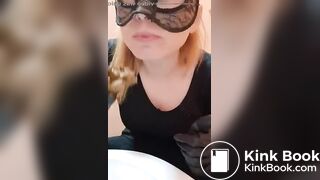 Blonde and eating