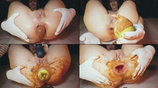 DIRTY APPLE GAPES (Poop, Gape, Scat, Food, Anal)