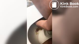 Nasty toilet poo..