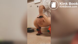 Christmas socks poop