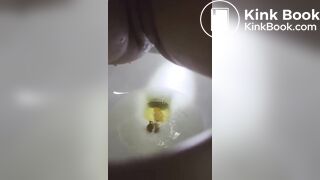 Constipated Asian Korean poop