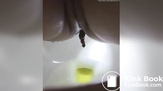 Constipated Asian Korean poop