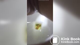 Constipated Asian Korean poop